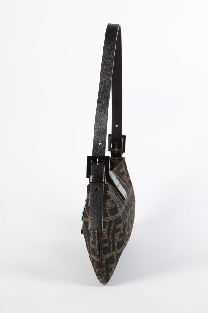 Vintage Fendi Zucca East West Shoulder Bag