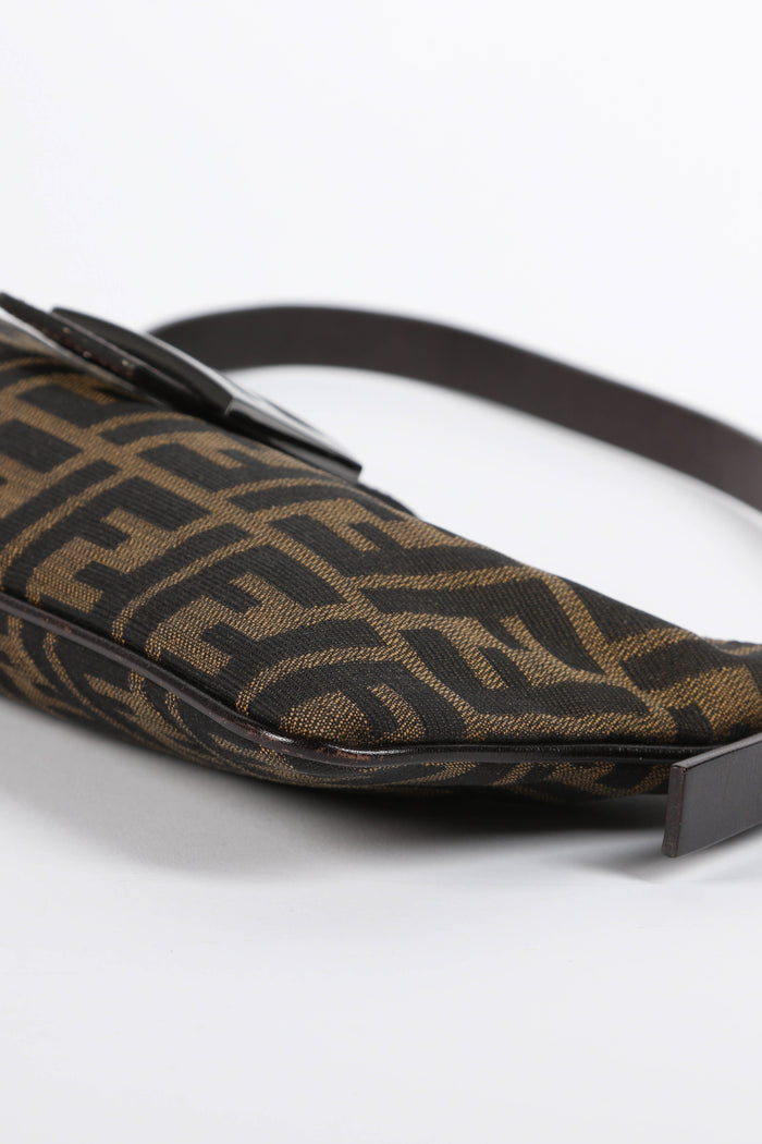Vintage Fendi Zucca East West Shoulder Bag
