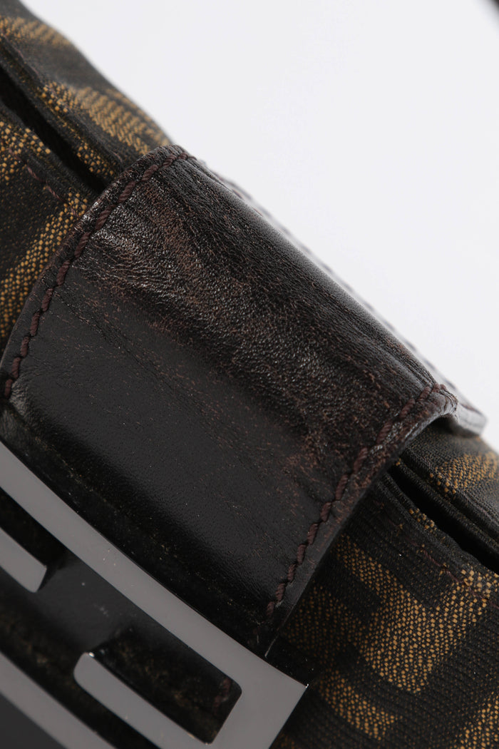 Vintage Fendi Zucca East West Shoulder Bag