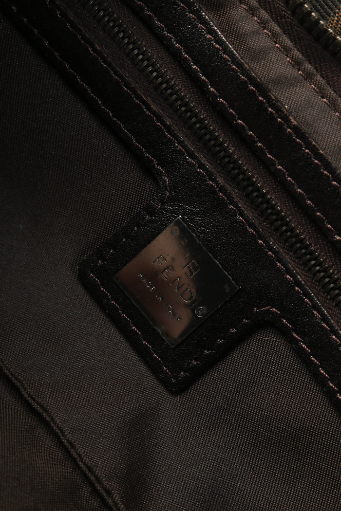 Vintage Fendi Zucca East West Shoulder Bag