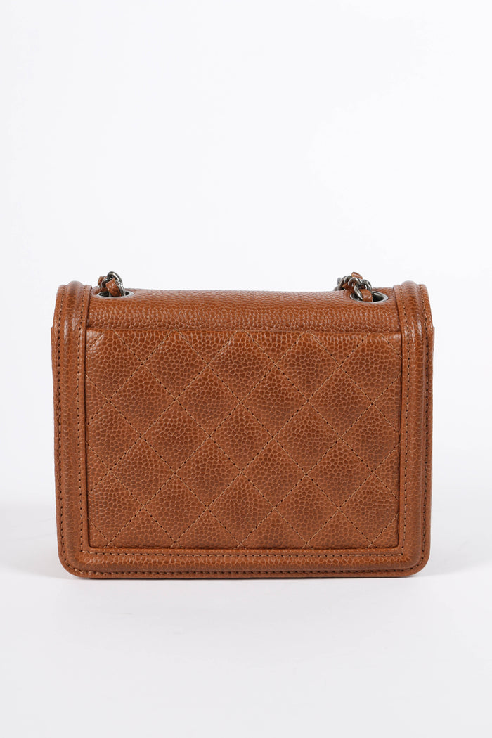 RARE 2010s Chanel Paris Dallas Boy Brick Mini Flap Bag