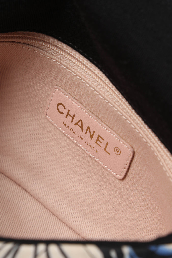 2010s Chanel Printed Jersey Mini Rectangular Shoulder Bag