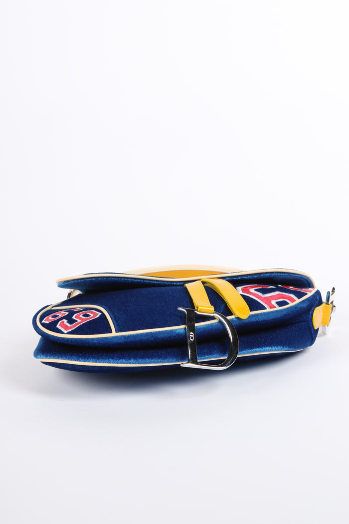 RARE 2003 Christian Dior John Galliano Adiorable Blue Saddle Bag