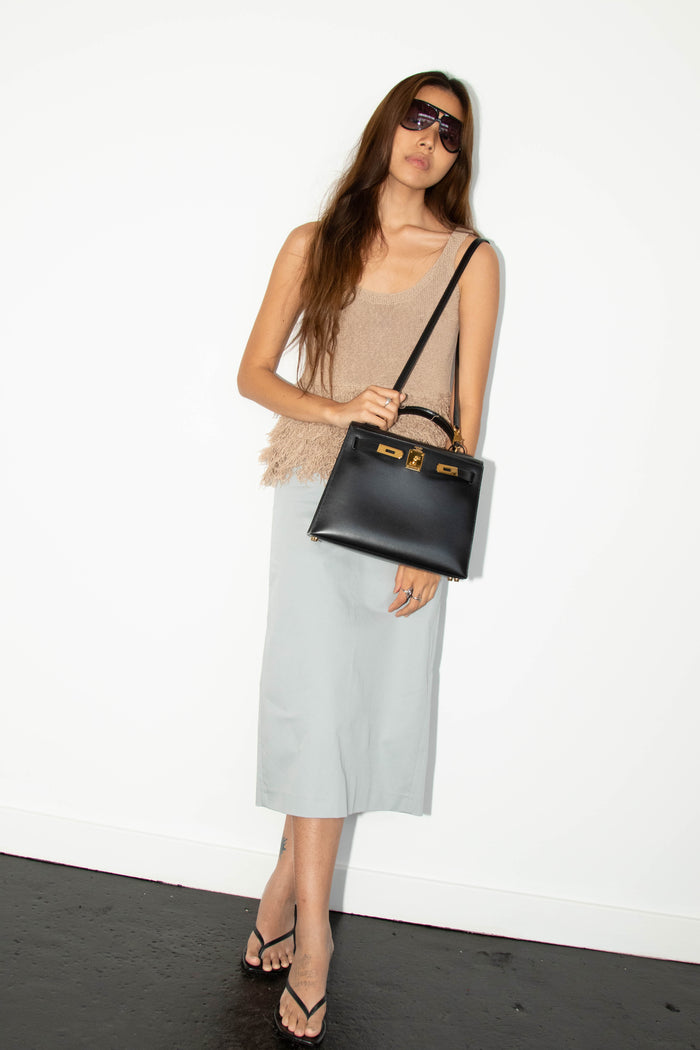 1996 Hermès Kelly 28cm Sellier in Black Box Calf Leather with GHW