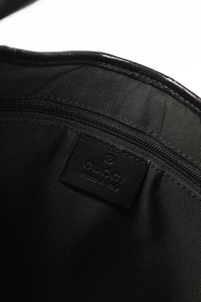 Vintage Gucci Dark Monogram Canvas Jackie Shoulder Bag