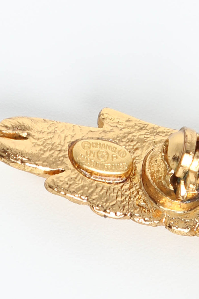 SUPER RARE 2000s Chanel Crystal Embellished Eagle Brooch