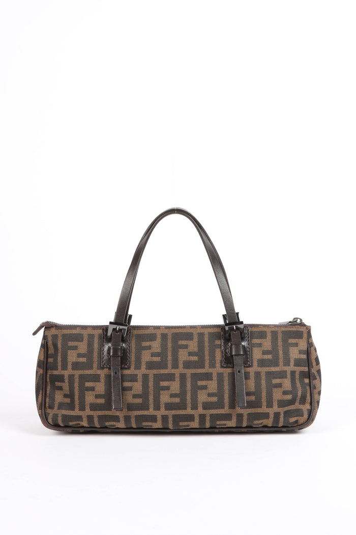 Vintage Fendi Zucca East West Top Handle Bag