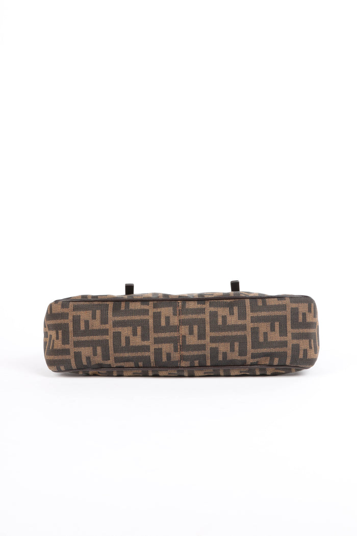 Vintage Fendi Zucca East West Top Handle Bag