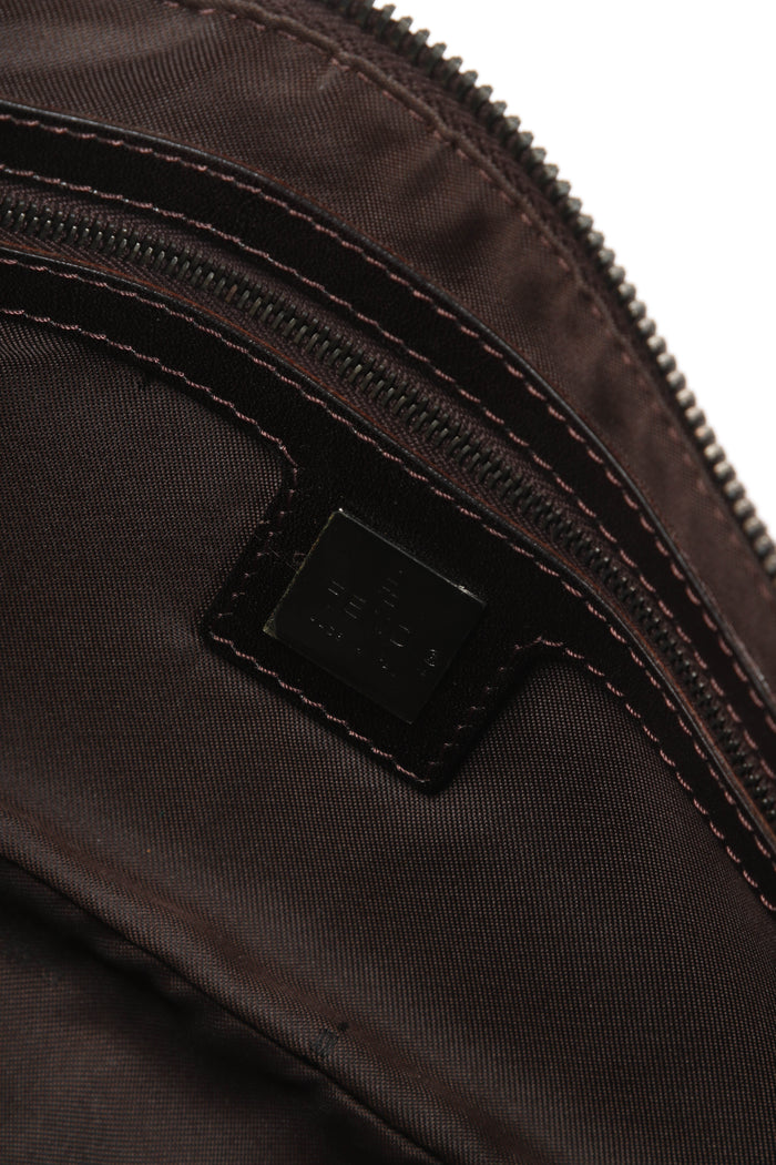 Vintage Fendi Zucca East West Top Handle Bag