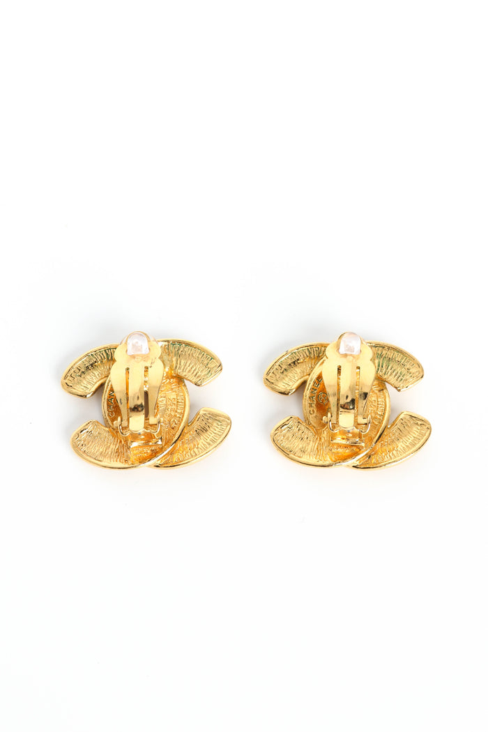90s Chanel CC Turnlock Clip-on Earrings