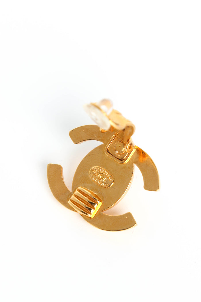 90s Chanel CC Turnlock Clip-on Earrings