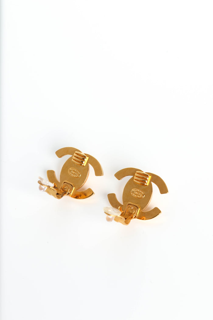 90s Chanel CC Turnlock Clip-on Earrings