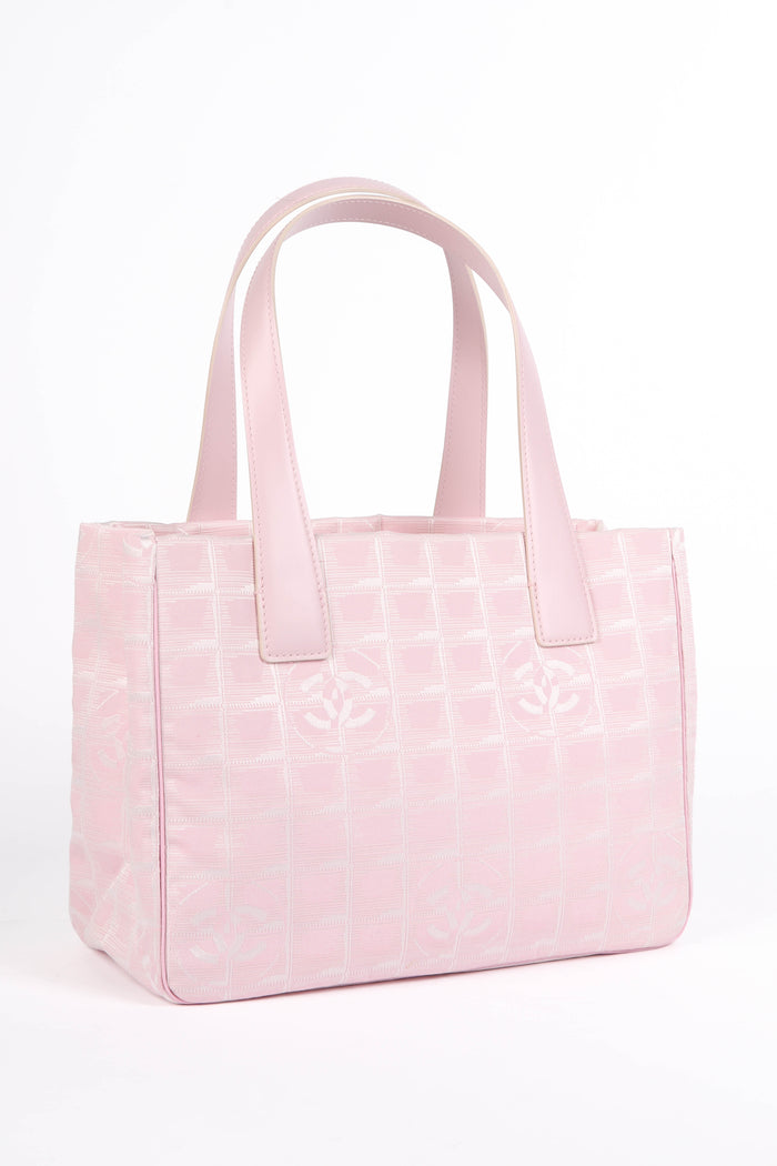2000s Chanel Pink Travel Line Tote Bag