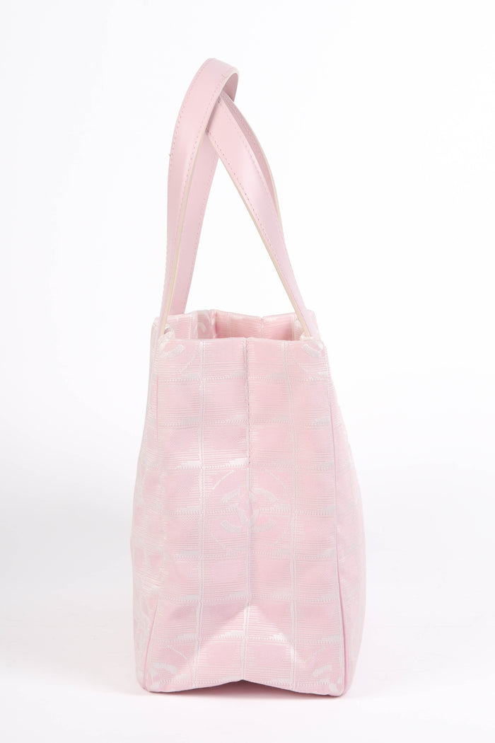 2000s Chanel Pink Travel Line Tote Bag