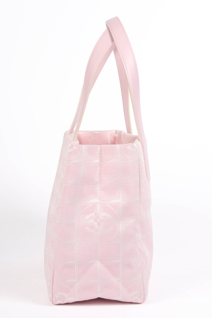 2000s Chanel Pink Travel Line Tote Bag