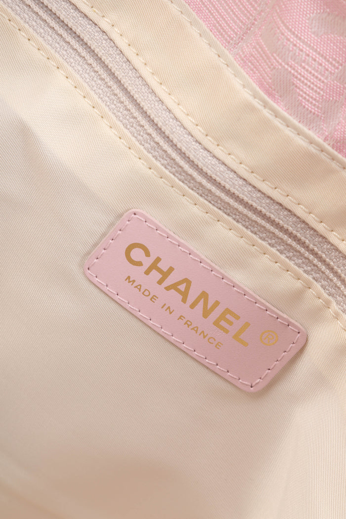 2000s Chanel Pink Travel Line Tote Bag