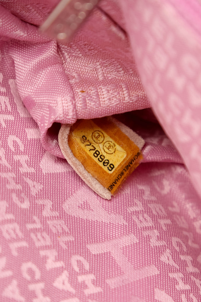 2000s Chanel Sherbet Multicolour Tweed Diagonal East West Flap Bag