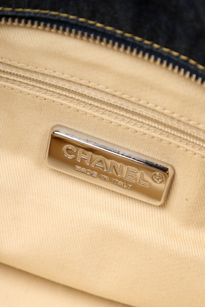 2000s Chanel Denim CC Bowling Bag