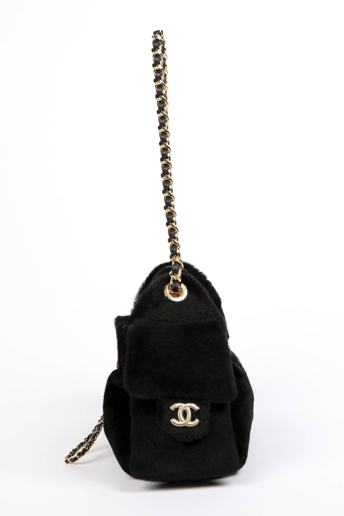 BRAND NEW Chanel Métiers d'art 2026 Black Pony Hair Mini 25 Shoulder Bag