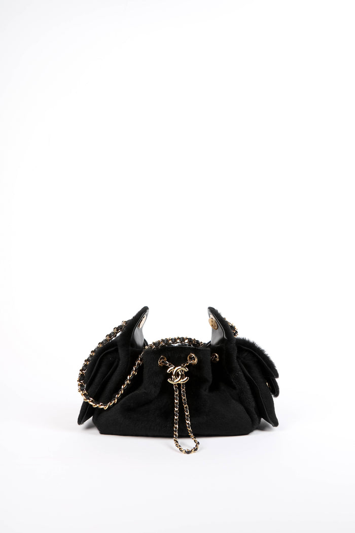 BRAND NEW Chanel Métiers d'art 2026 Black Pony Hair Mini 25 Shoulder Bag