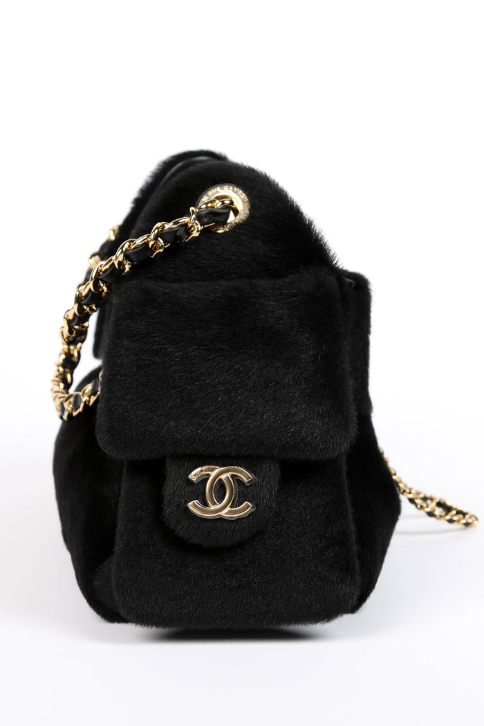 BRAND NEW Chanel Métiers d'art 2026 Black Pony Hair Mini 25 Shoulder Bag