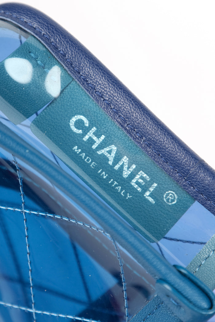 2010s Chanel Blue Coco Splash Single Flap Shoulder Bag