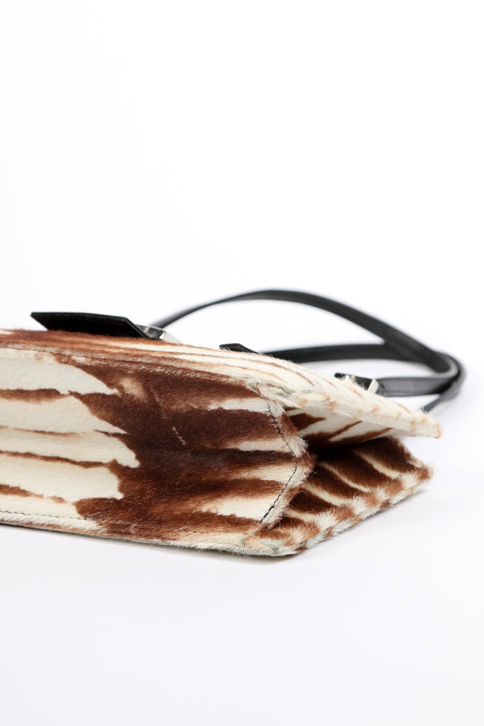 RARE Vintage Fendi Animal Print Pony Hair Shoulder Bag