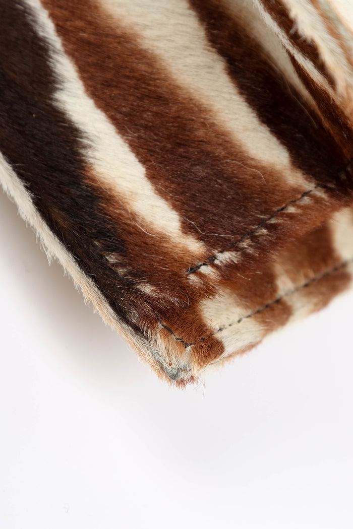 RARE Vintage Fendi Animal Print Pony Hair Shoulder Bag