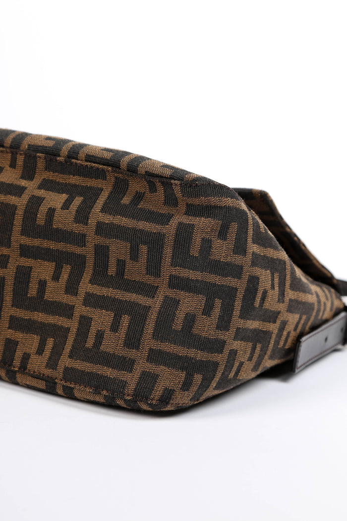 Vintage Fendi Zucca Canvas Mamma Baguette Shoulder Bag