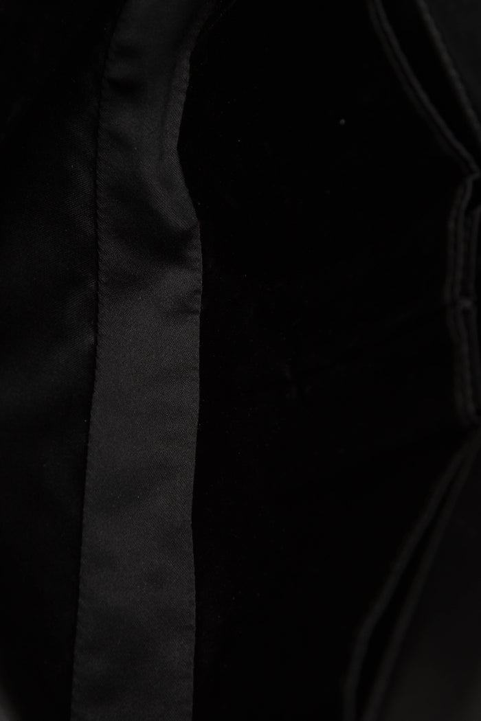 2000s Chanel Black Patent Leather East West Chocolate Bar Flap Bag