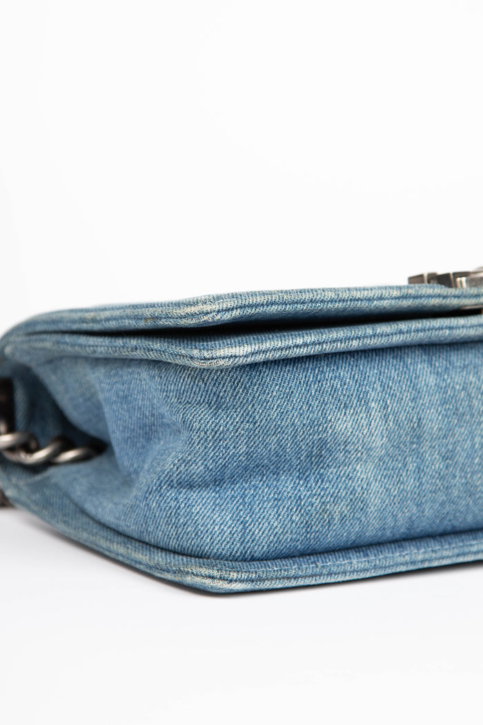 2010s Chanel Denim Medium Boy Bag
