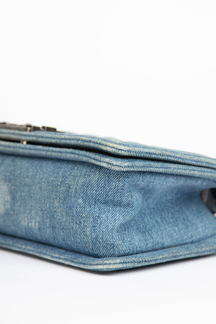 2010s Chanel Denim Medium Boy Bag