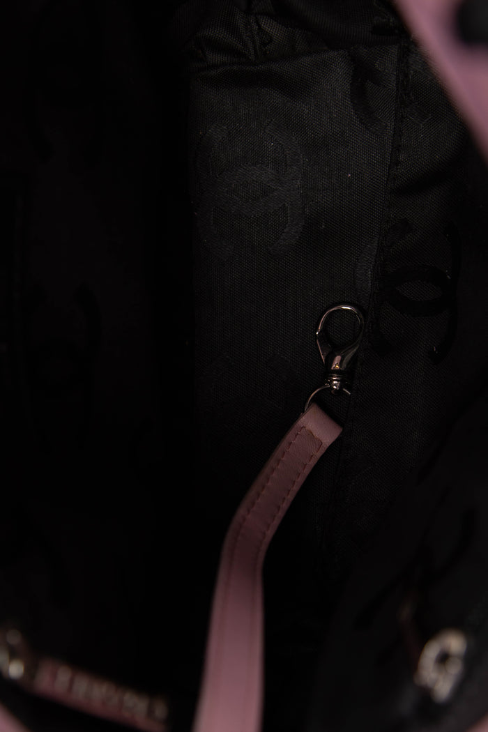 2000s Chanel Pink Rue Cambon Bucket Bag