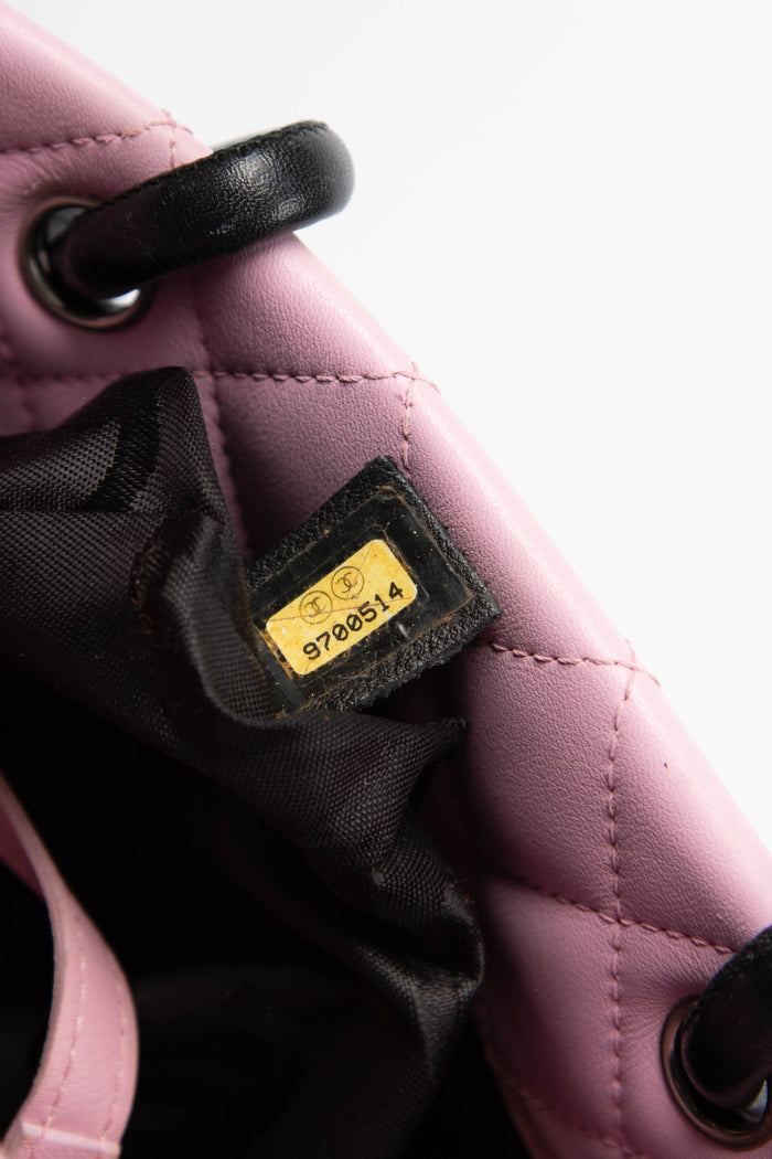 2000s Chanel Pink Rue Cambon Bucket Bag