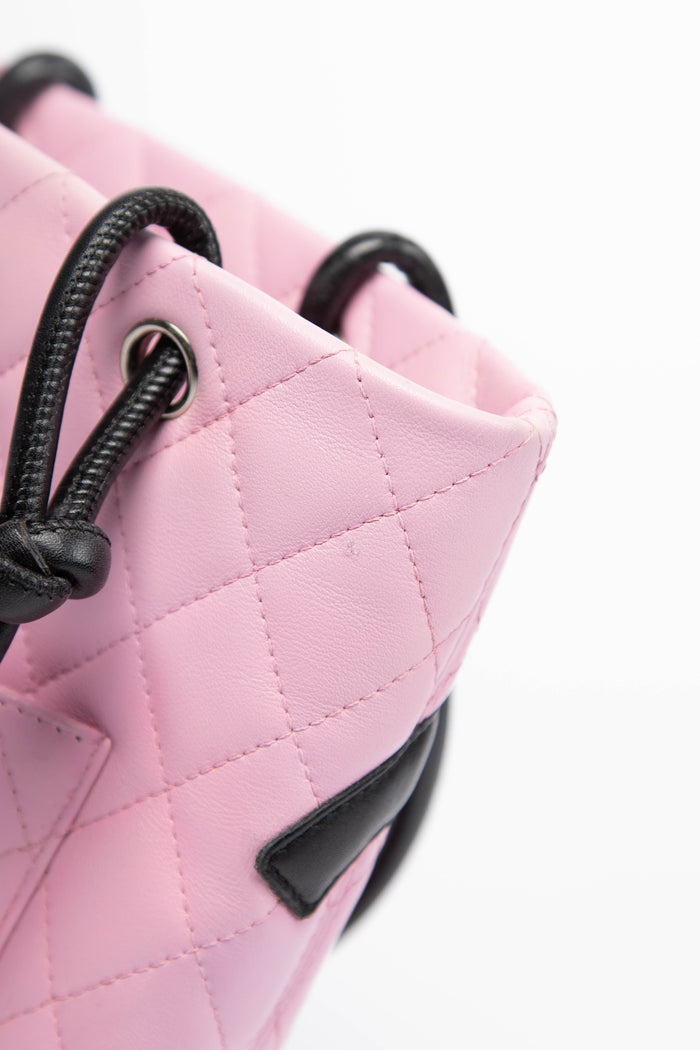 2000s Chanel Pink Rue Cambon Bucket Bag