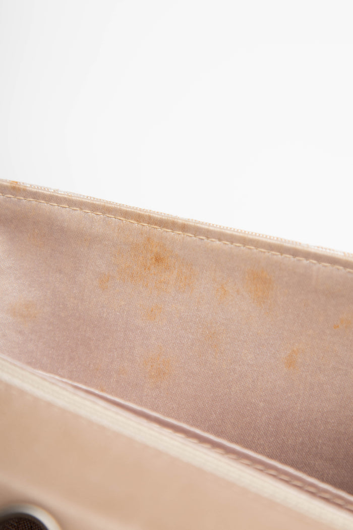 2000s Chanel Beige Travel Line Single Flap Shoulder Bag