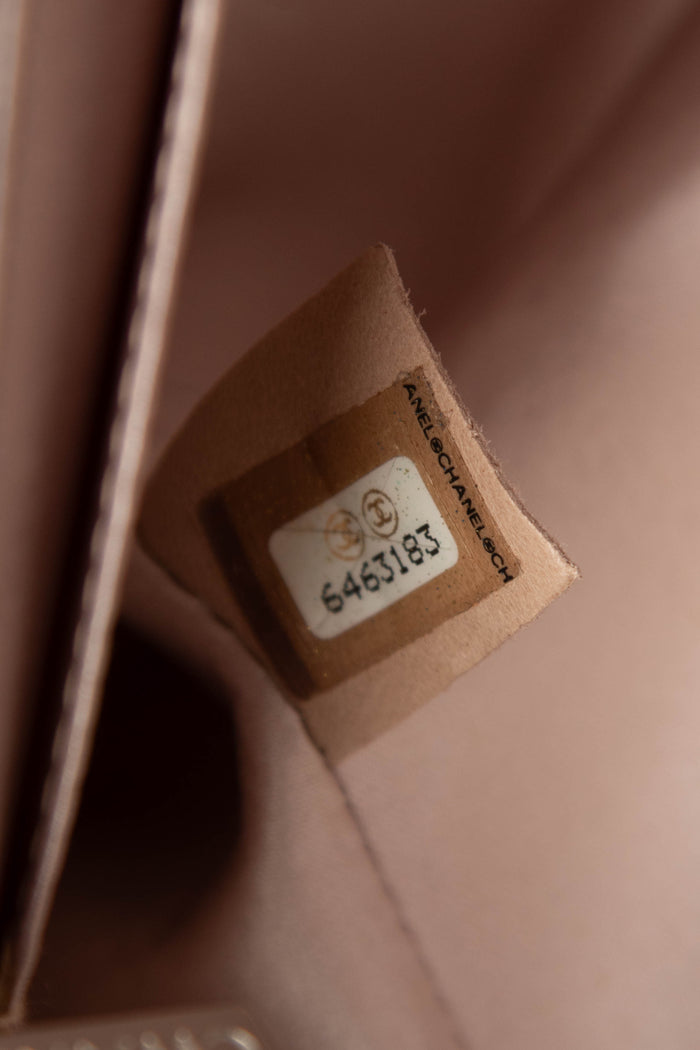 2000s Chanel Beige Travel Line Single Flap Shoulder Bag