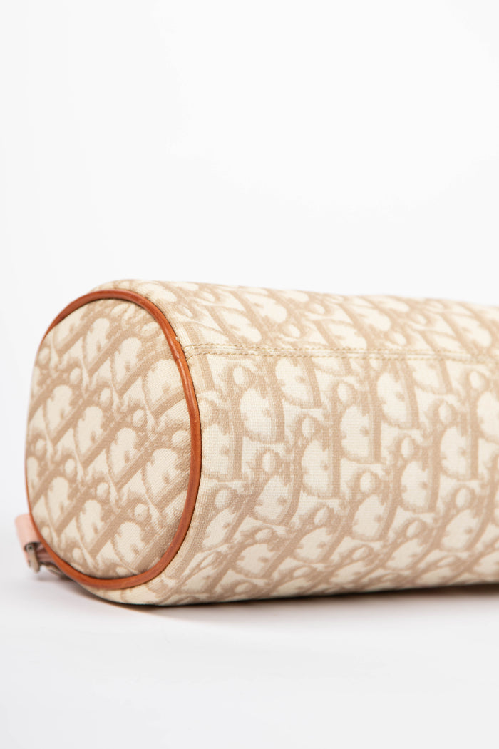 2000s Christian Dior Romantiqué Monogram Barrel Shoulder Bag