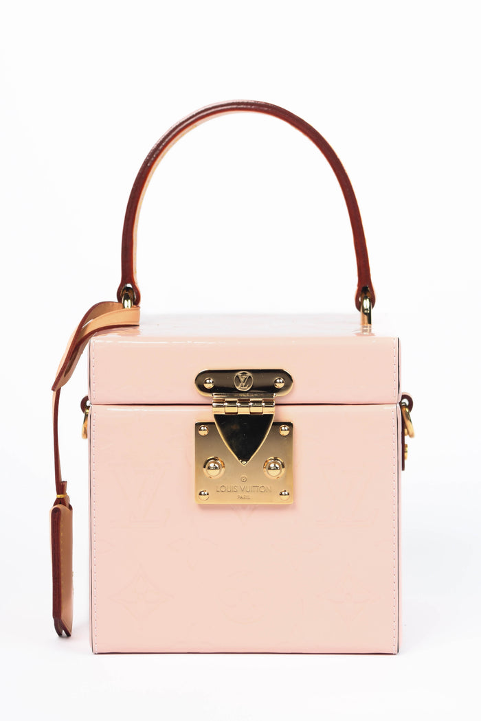 2019 Louis Vuitton Pink Monogram Vernis Bleecker Box Bag