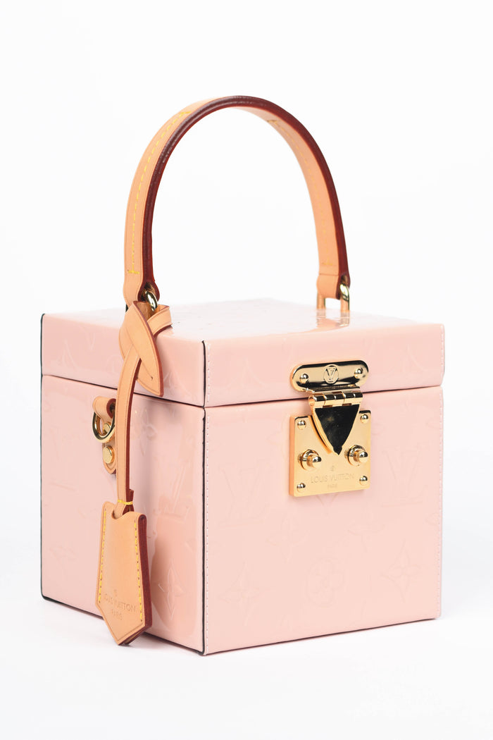 2019 Louis Vuitton Pink Monogram Vernis Bleecker Box Bag