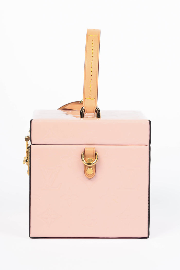 2019 Louis Vuitton Pink Monogram Vernis Bleecker Box Bag