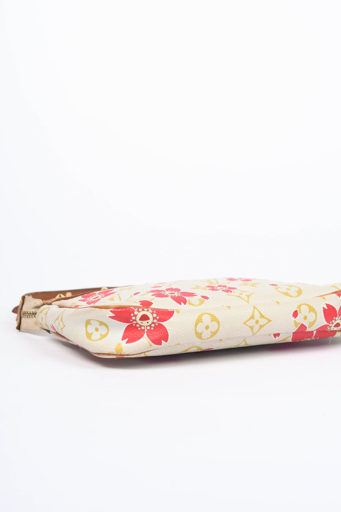 RARE Louis Vuitton x Takashi Murakami Red Cherry Blossom Pochette Accessoires