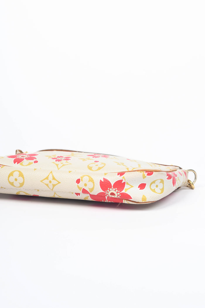 RARE Louis Vuitton x Takashi Murakami Red Cherry Blossom Pochette Accessoires