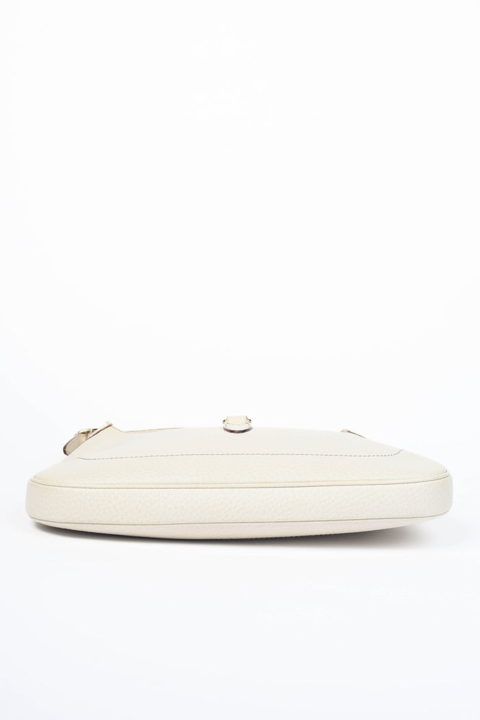 2010s Gucci Cream Grained Leather Jackie Shoulder Bag