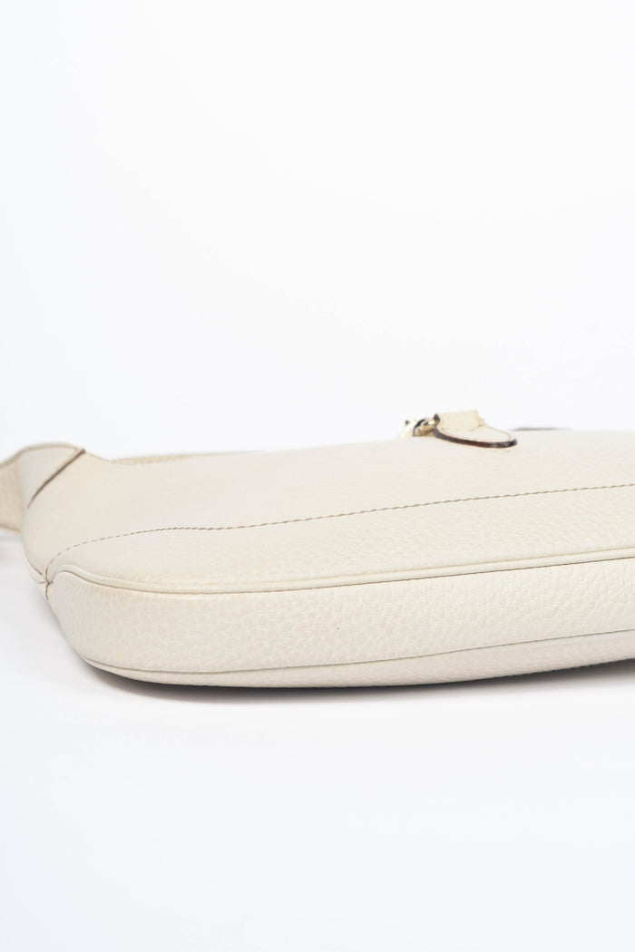 2010s Gucci Cream Grained Leather Jackie Shoulder Bag