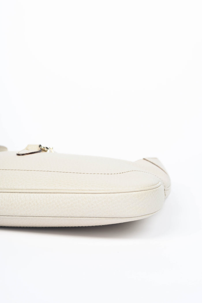 2010s Gucci Cream Grained Leather Jackie Shoulder Bag