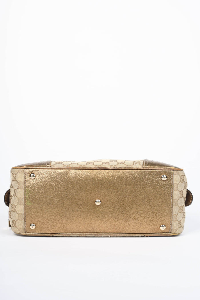 Vintage Gucci GG Monogram Canvas Princess Shoulder Bag