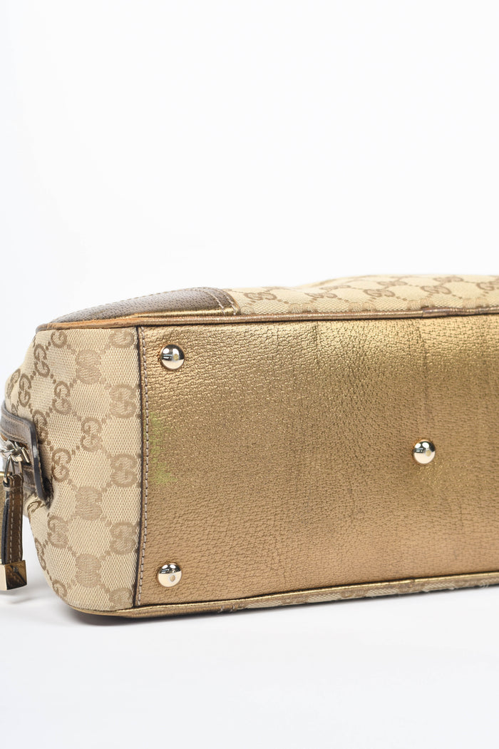 Vintage Gucci GG Monogram Canvas Princess Shoulder Bag