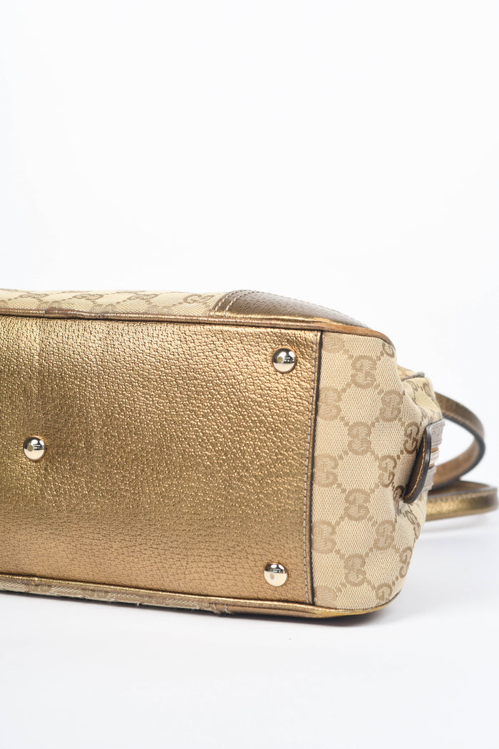 Vintage Gucci GG Monogram Canvas Princess Shoulder Bag