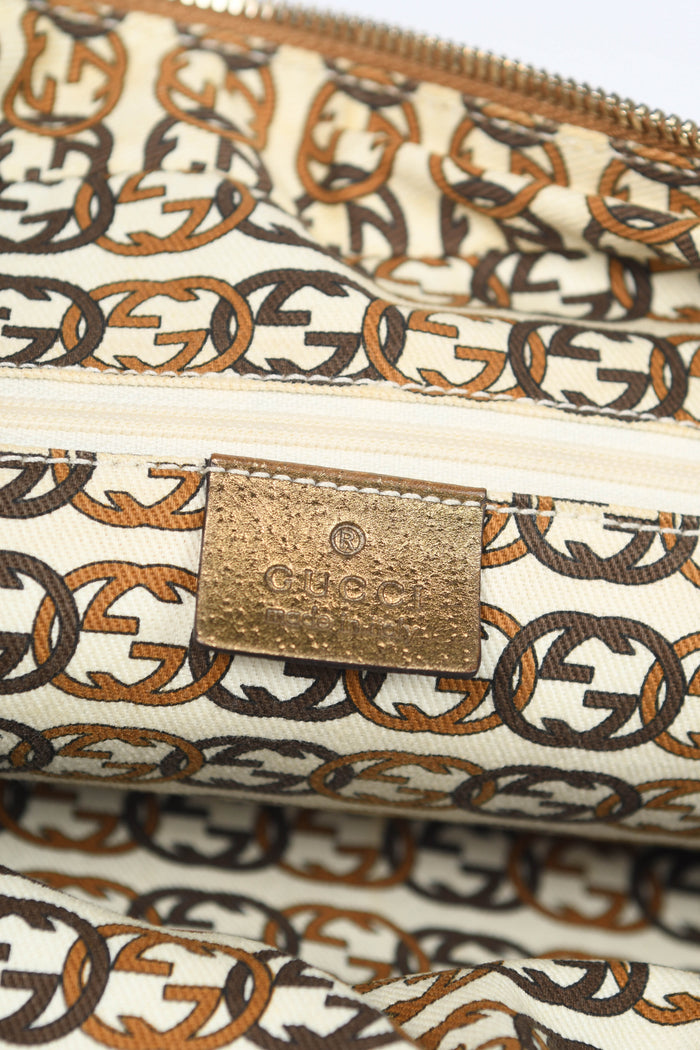 Vintage Gucci GG Monogram Canvas Princess Shoulder Bag